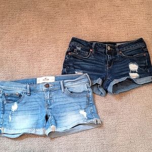 Denim shorts set of 2